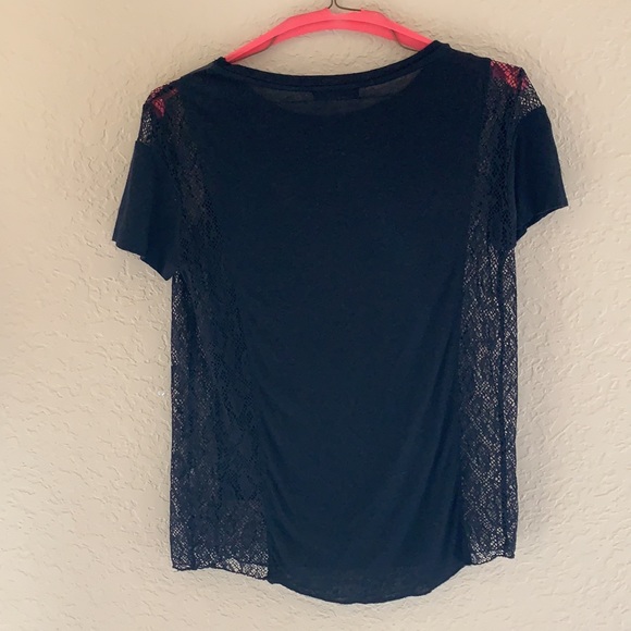 Zara Leather & Lace Top - Picture 4 of 4